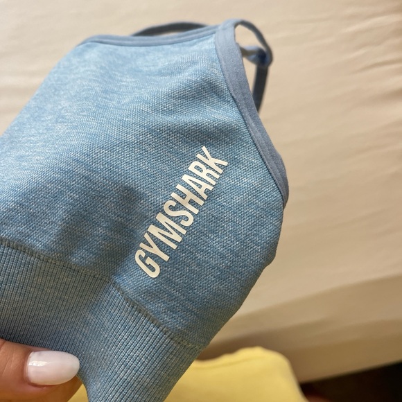 Light blue multi strap sports bra - Picture 4 of 4